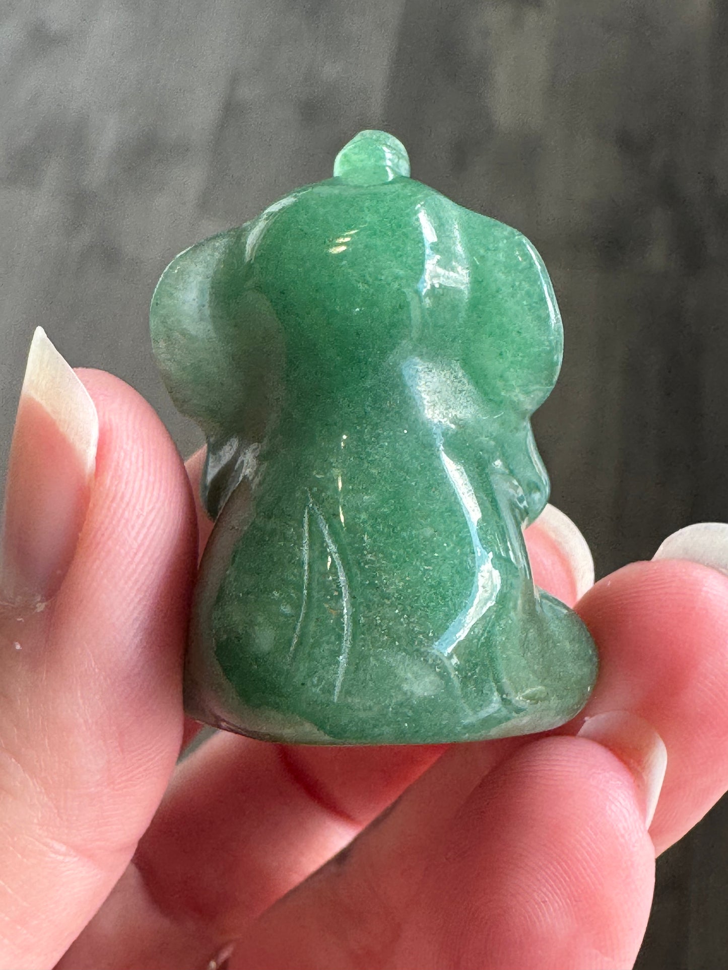 Crystal Elephant Carving