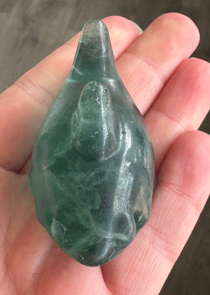 Fluorite Shark Carving