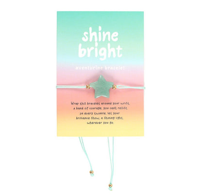 Green Aventurine 'Shine Bright' Crystal Star Bracelet