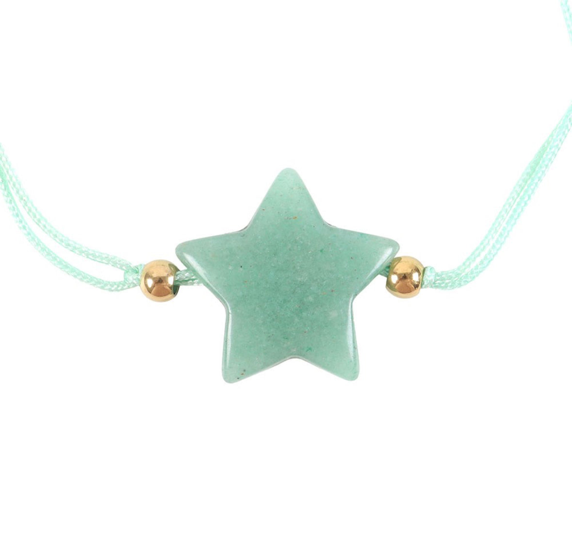 Green Aventurine 'Shine Bright' Crystal Star Bracelet