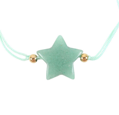 Green Aventurine 'Shine Bright' Crystal Star Bracelet