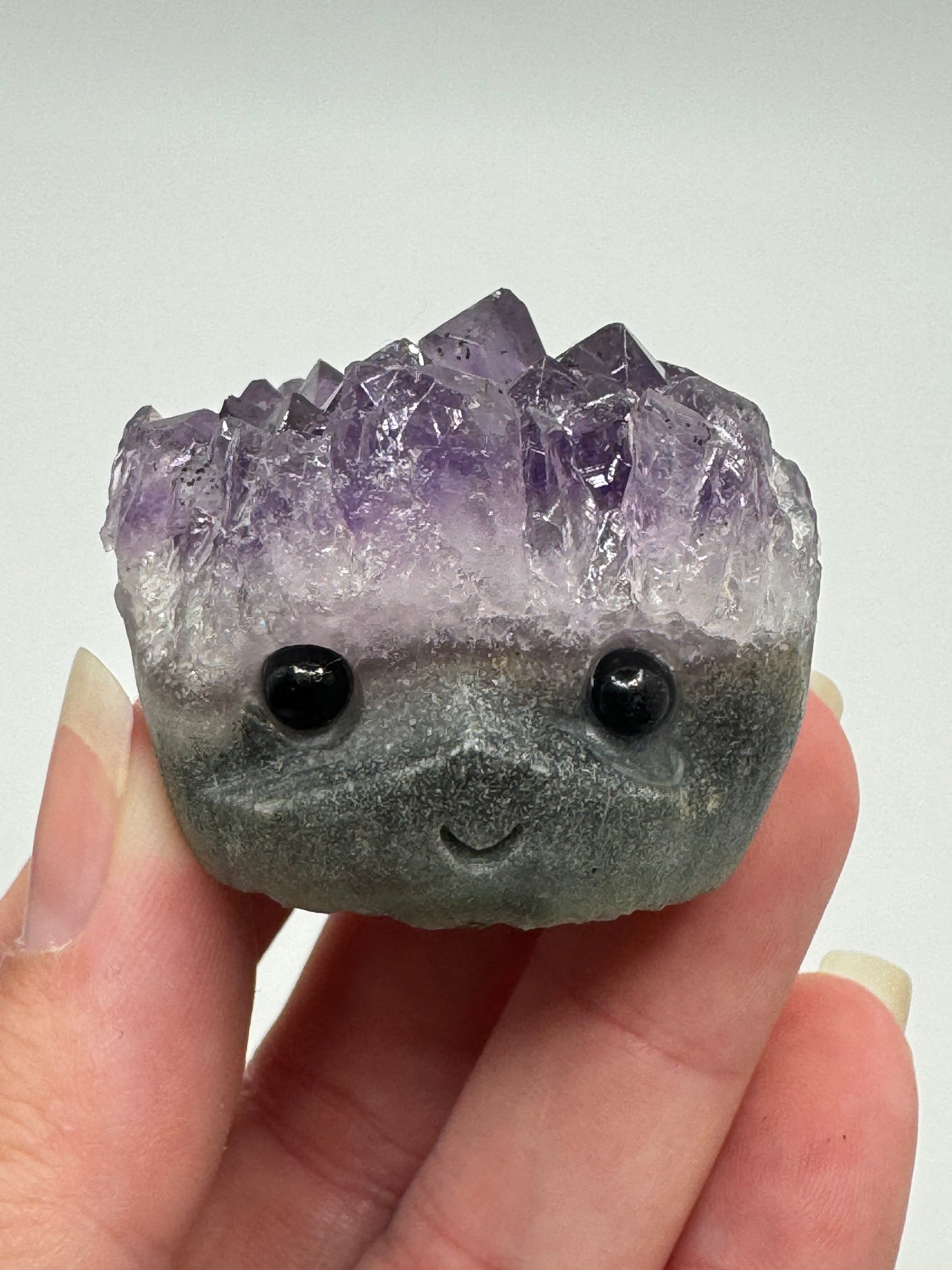 Cute Amethyst Crystal Face