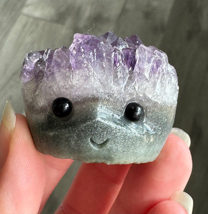 Cute Amethyst Crystal Face