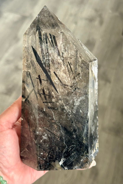 Tourmalinated Quartz Tower