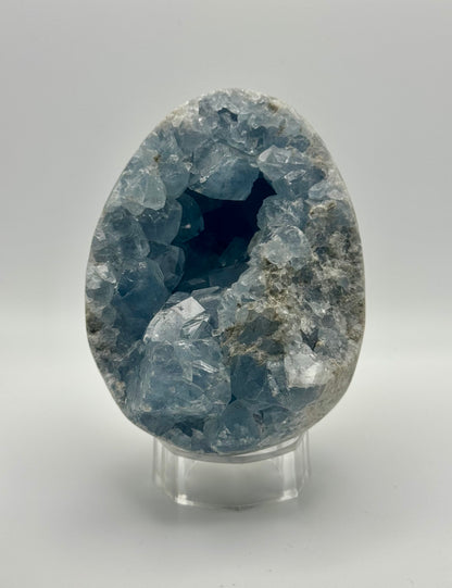 Celestite (Celestine) Crystal Egg Cluster