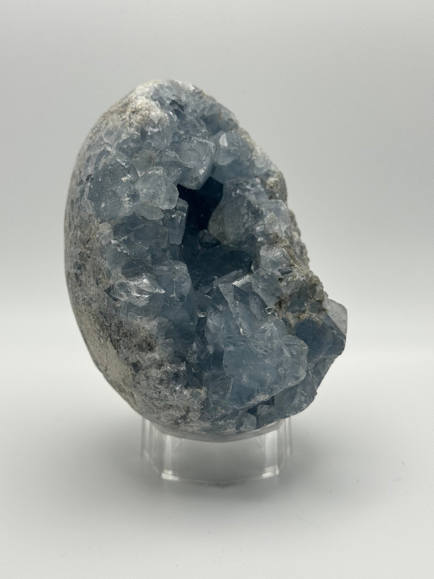 Celestite (Celestine) Crystal Egg Cluster