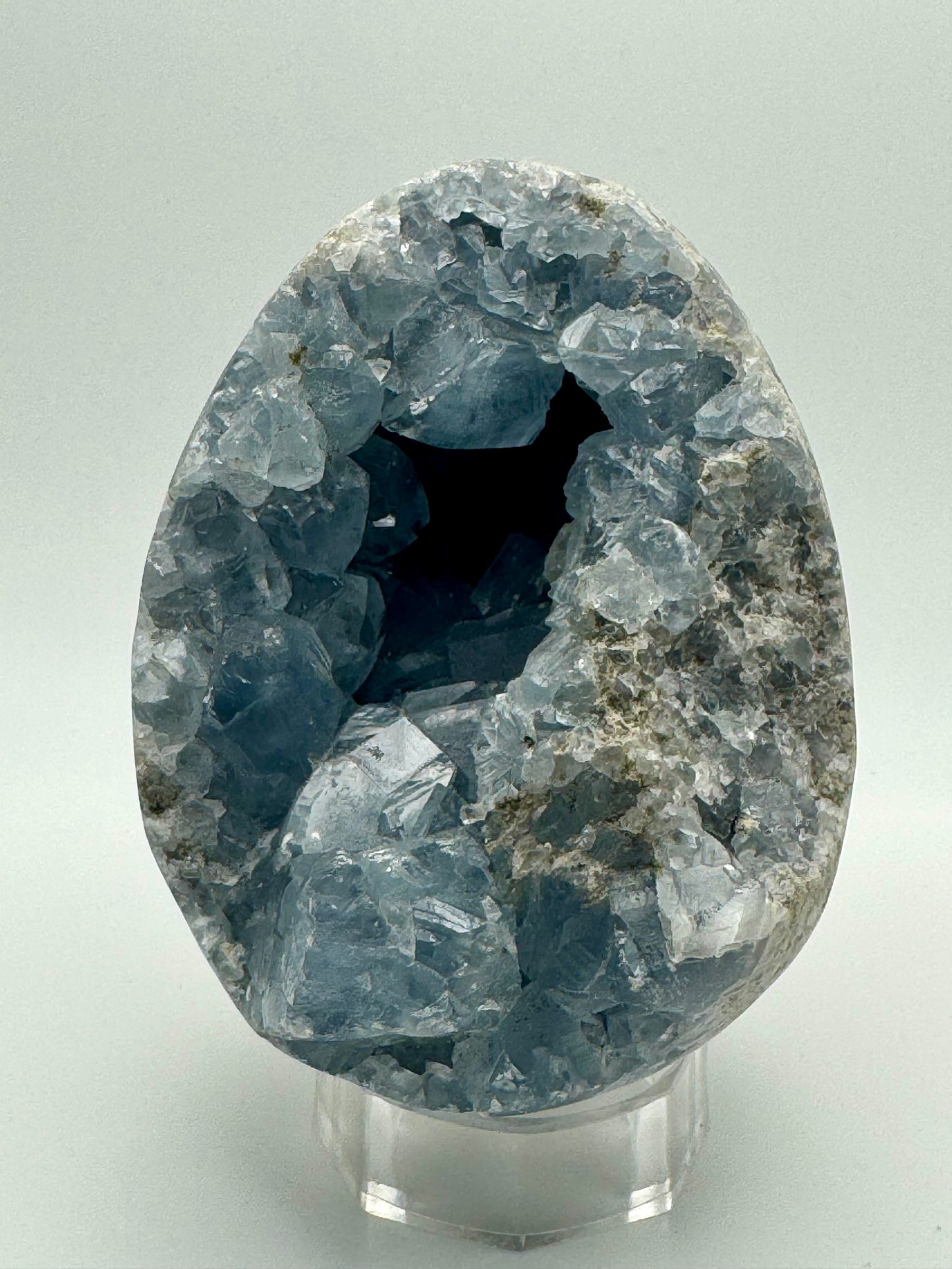Celestite (Celestine) Crystal Egg Cluster