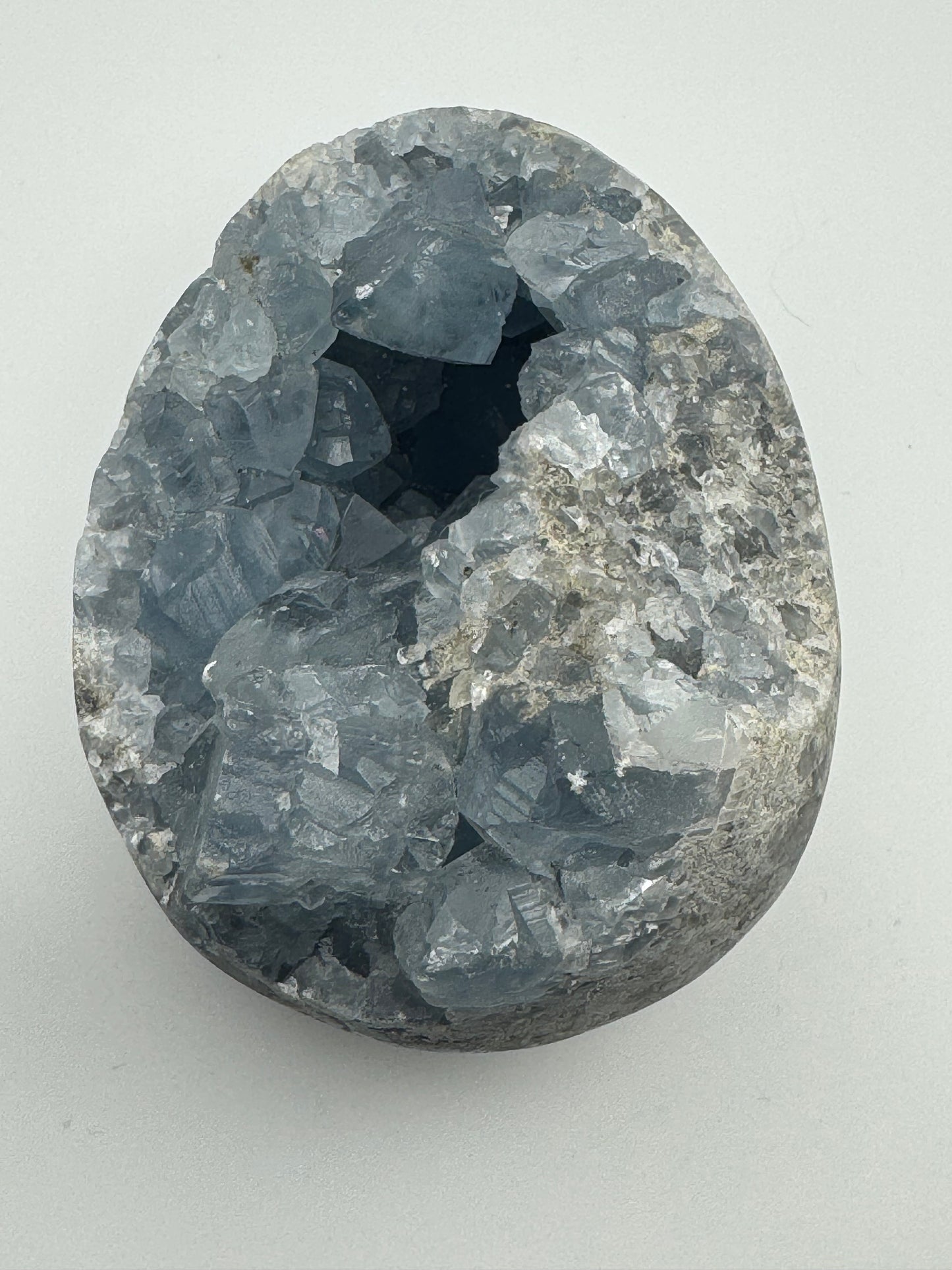 Celestite (Celestine) Crystal Egg Cluster