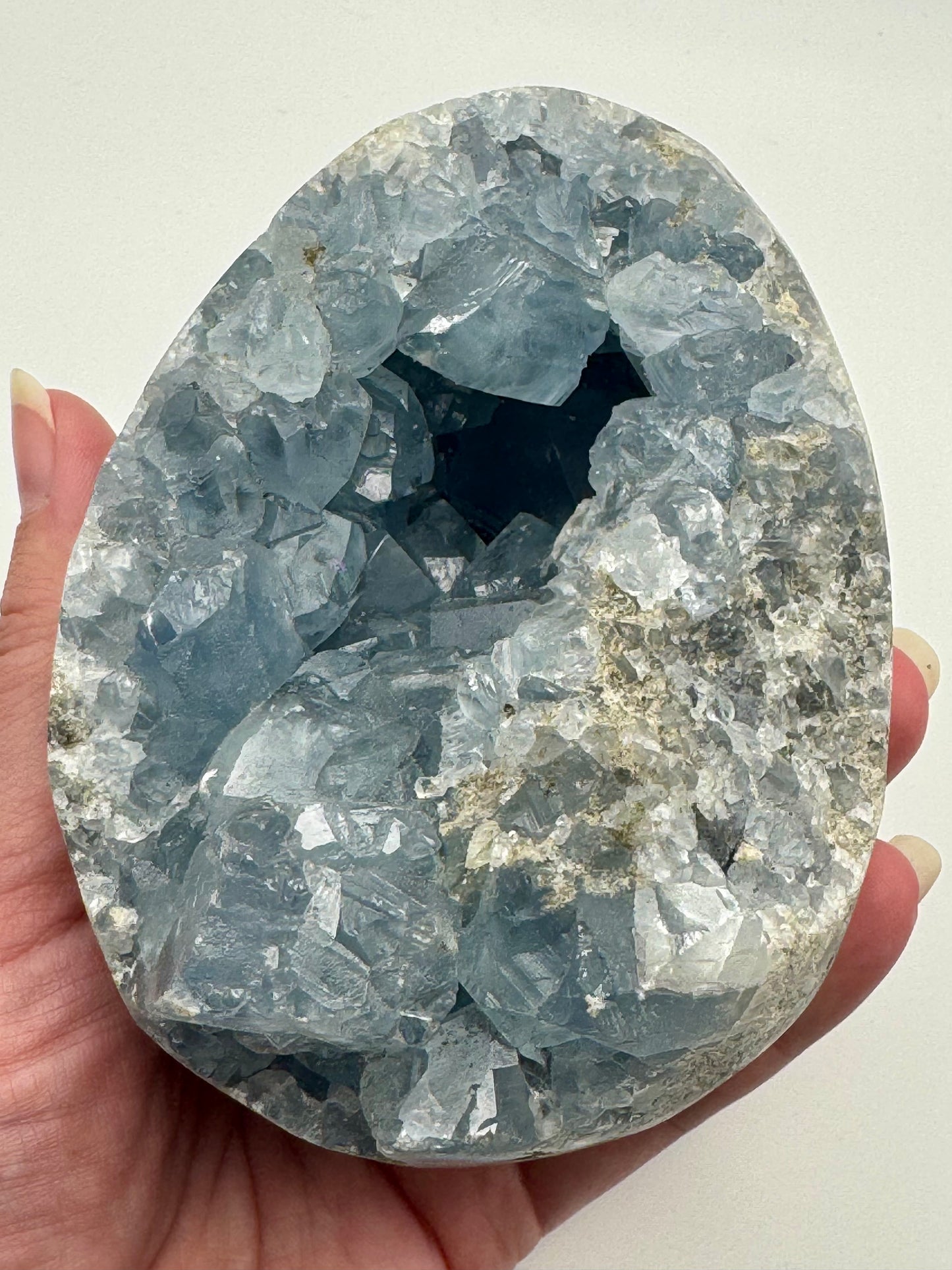 Celestite (Celestine) Crystal Egg Cluster
