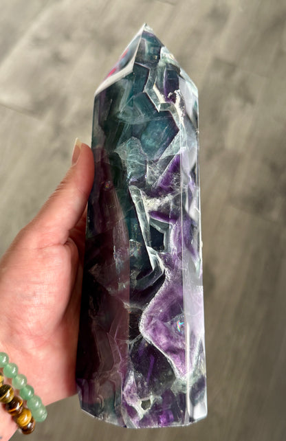Rainbow Fluorite Tower