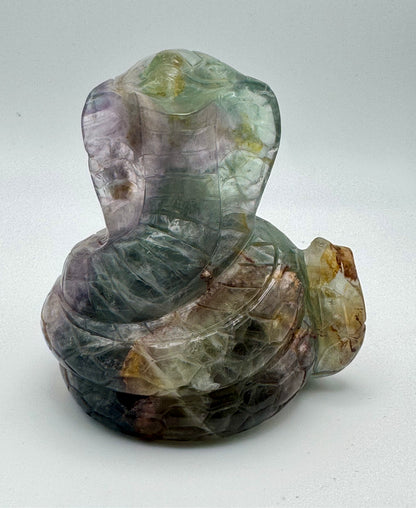 Fluorite Snake Crystal Carving