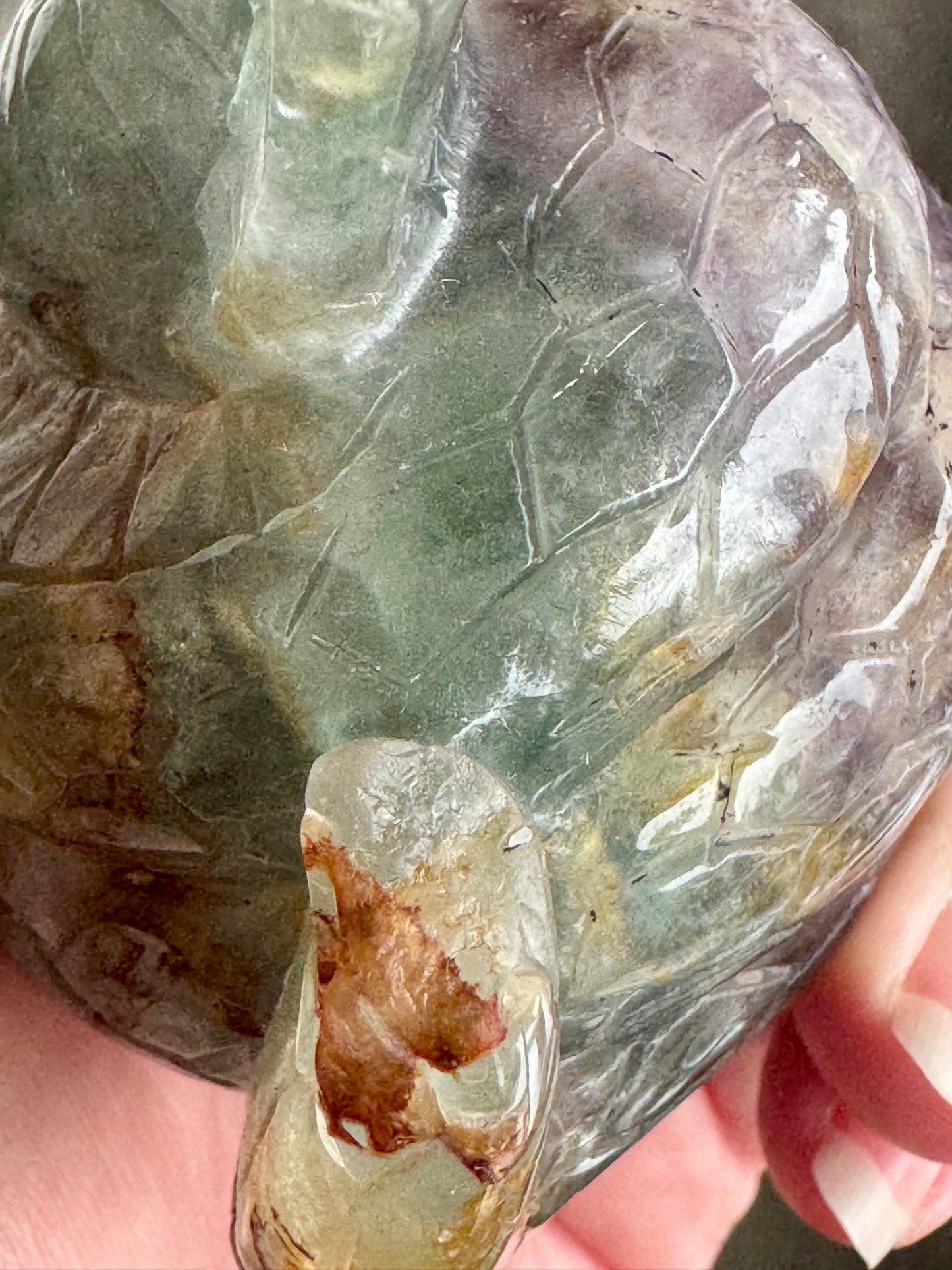 Fluorite Snake Crystal Carving