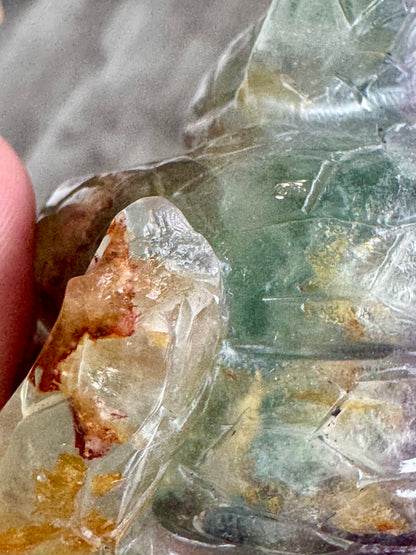 Fluorite Snake Crystal Carving