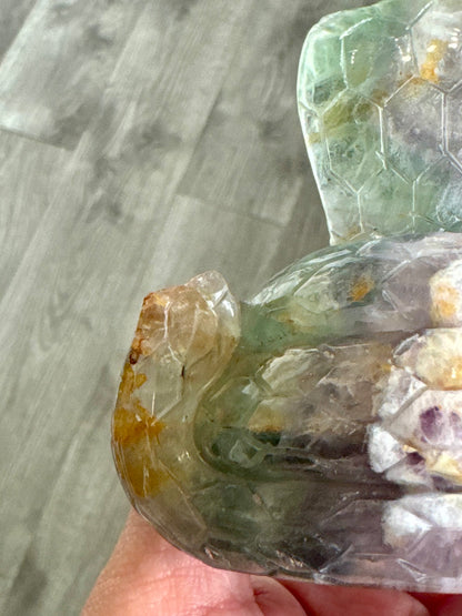 Fluorite Snake Crystal Carving