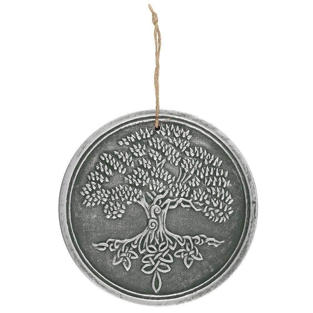 Lisa Parker Tree of Life Terracotta Wall Plaque - Silver