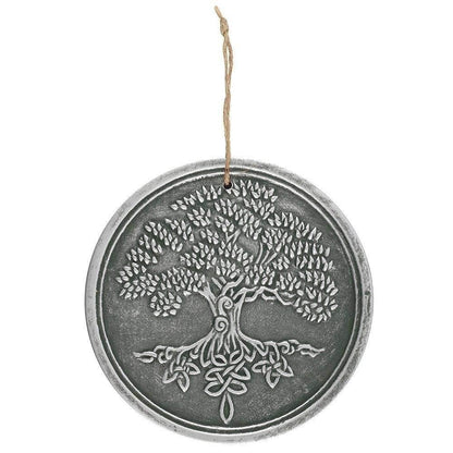 Lisa Parker Tree of Life Terracotta Wall Plaque - Silver