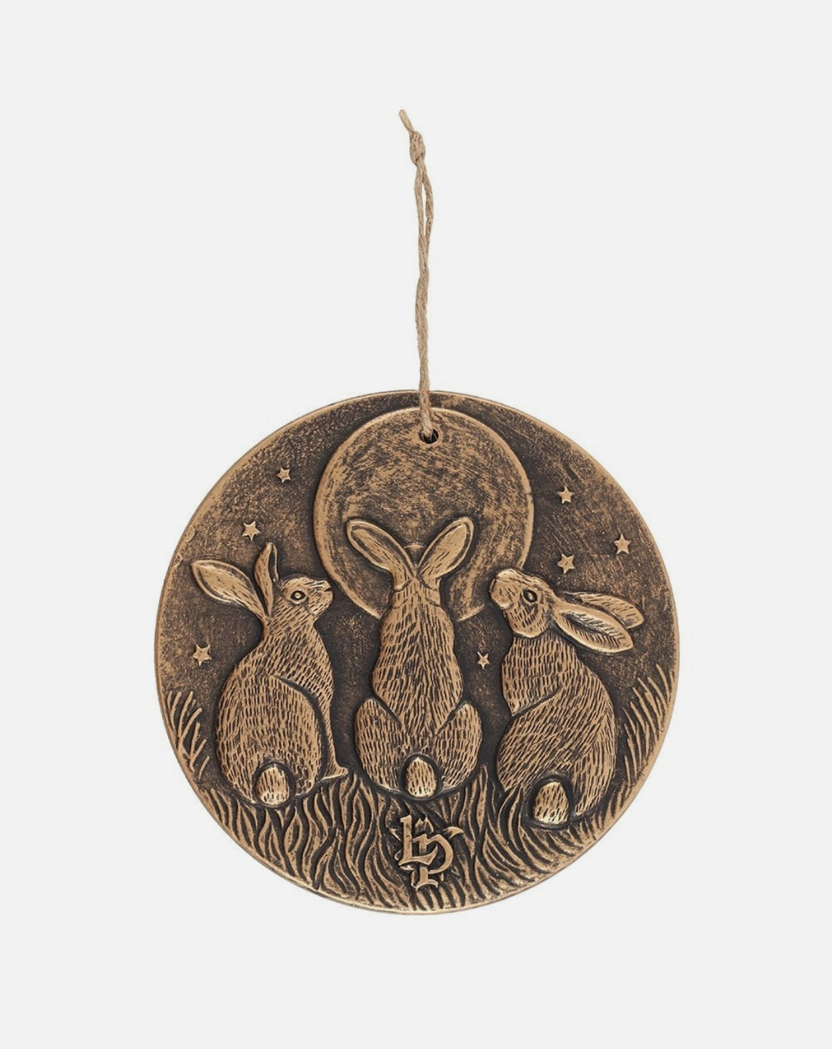 Lisa Parker Moon Shadows Terracotta Plaque - Bronze