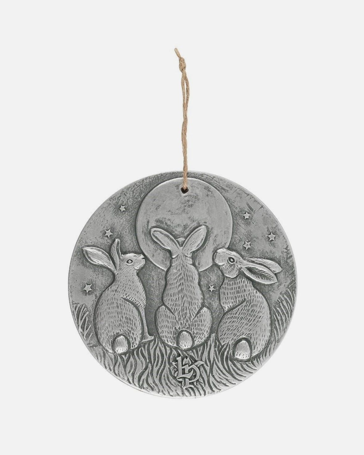 Lisa Parker Moon Shadows Terracotta Plaque - Silver