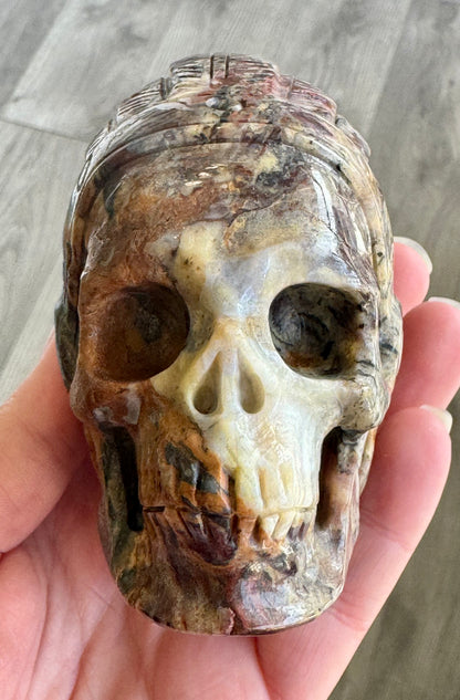Pietersite Indian Chief Carving