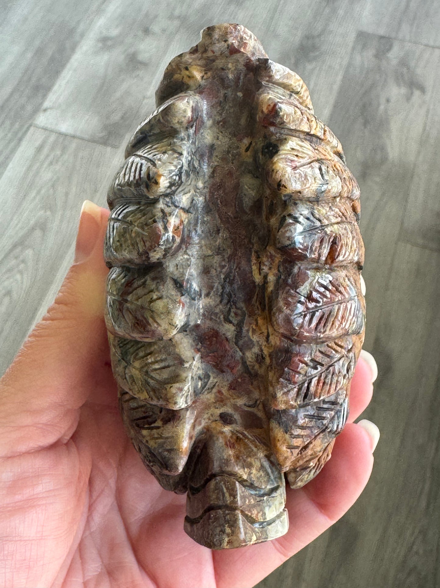 Pietersite Indian Chief Carving