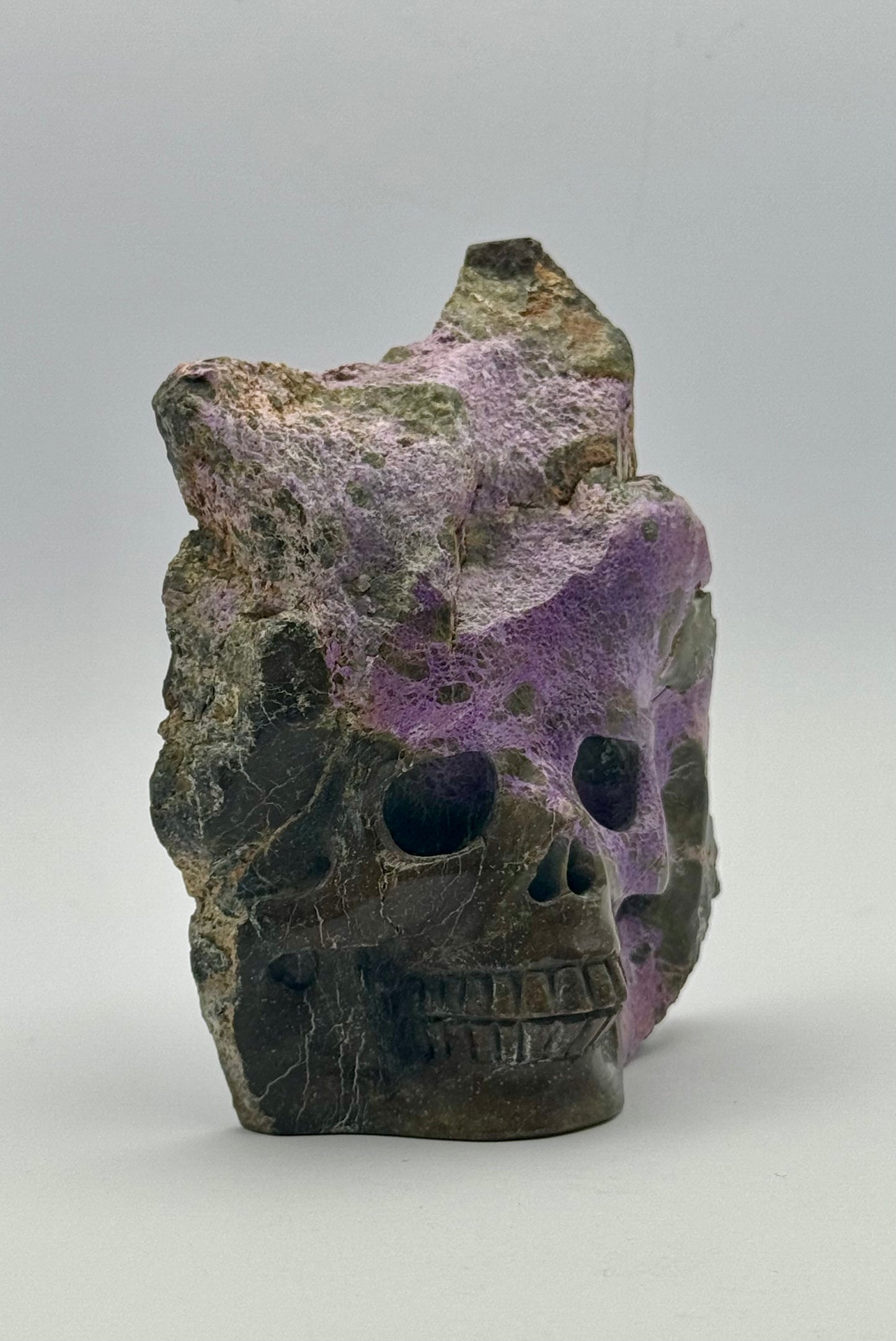 Atlantisite Freeform Skull Carving