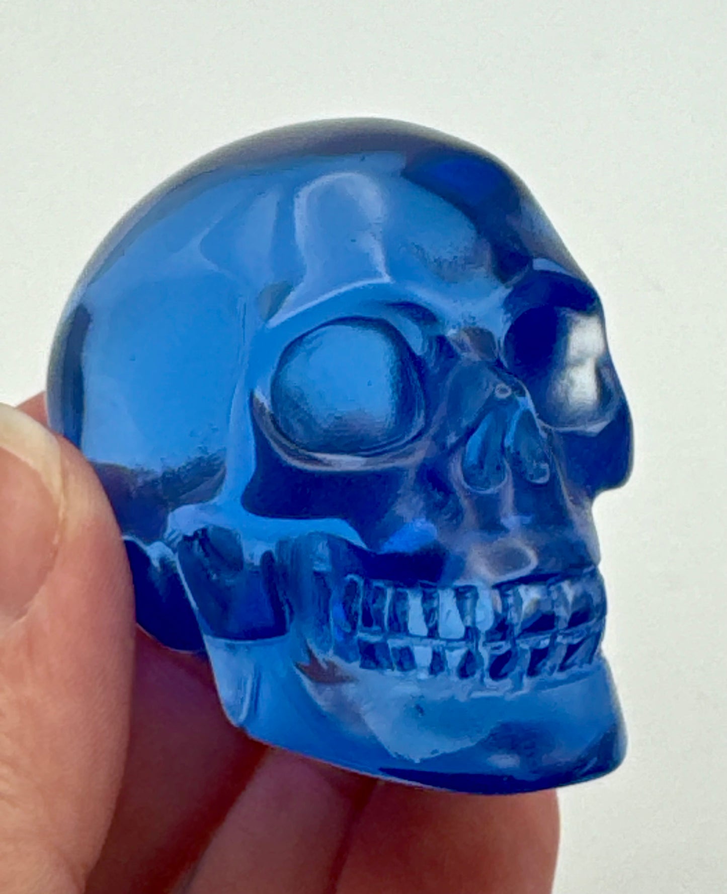 Blue Obsidian 2inch Skull