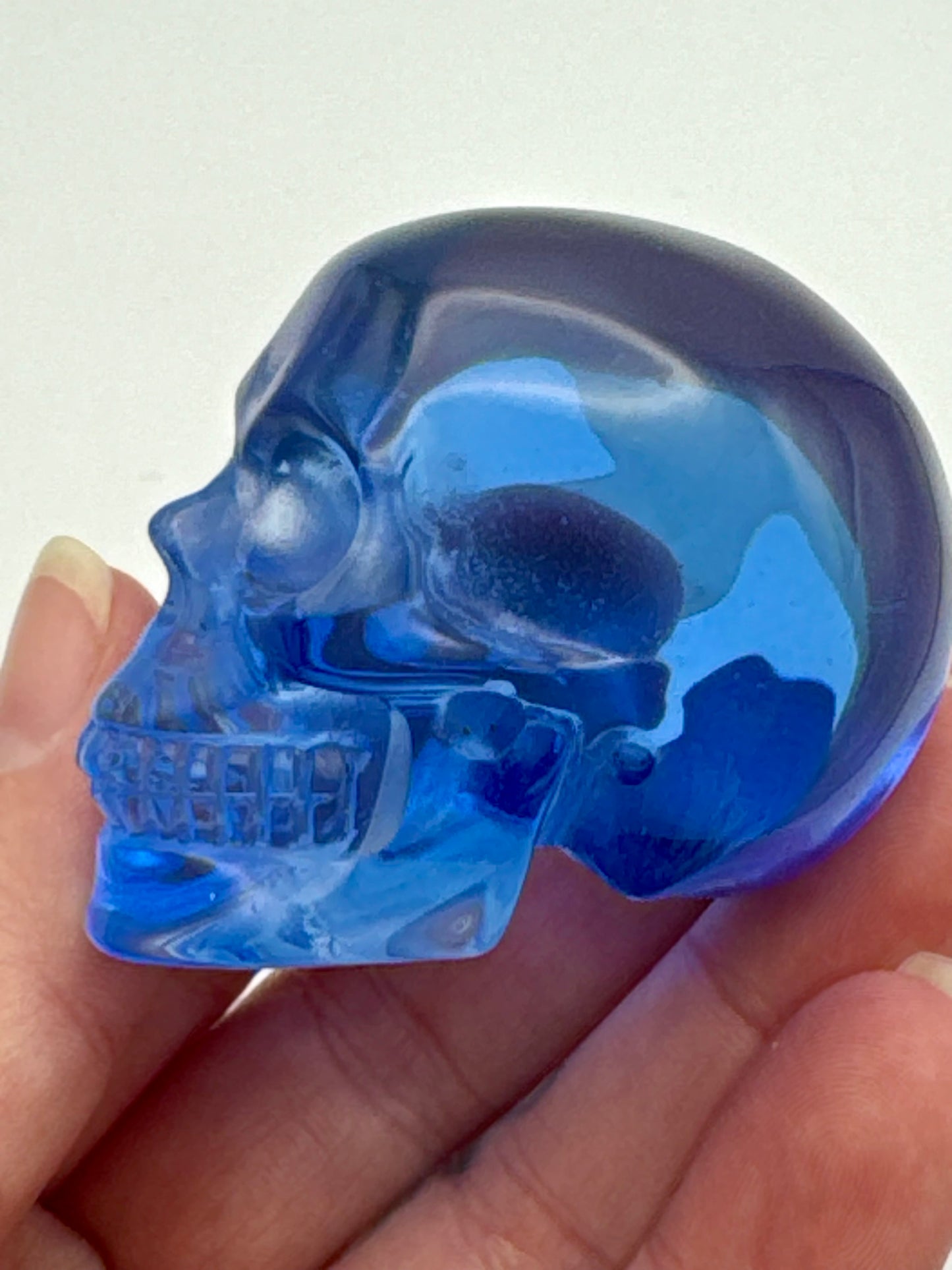 Blue Obsidian 2inch Skull