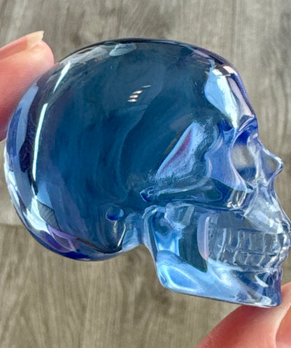Blue Obsidian 2inch Skull
