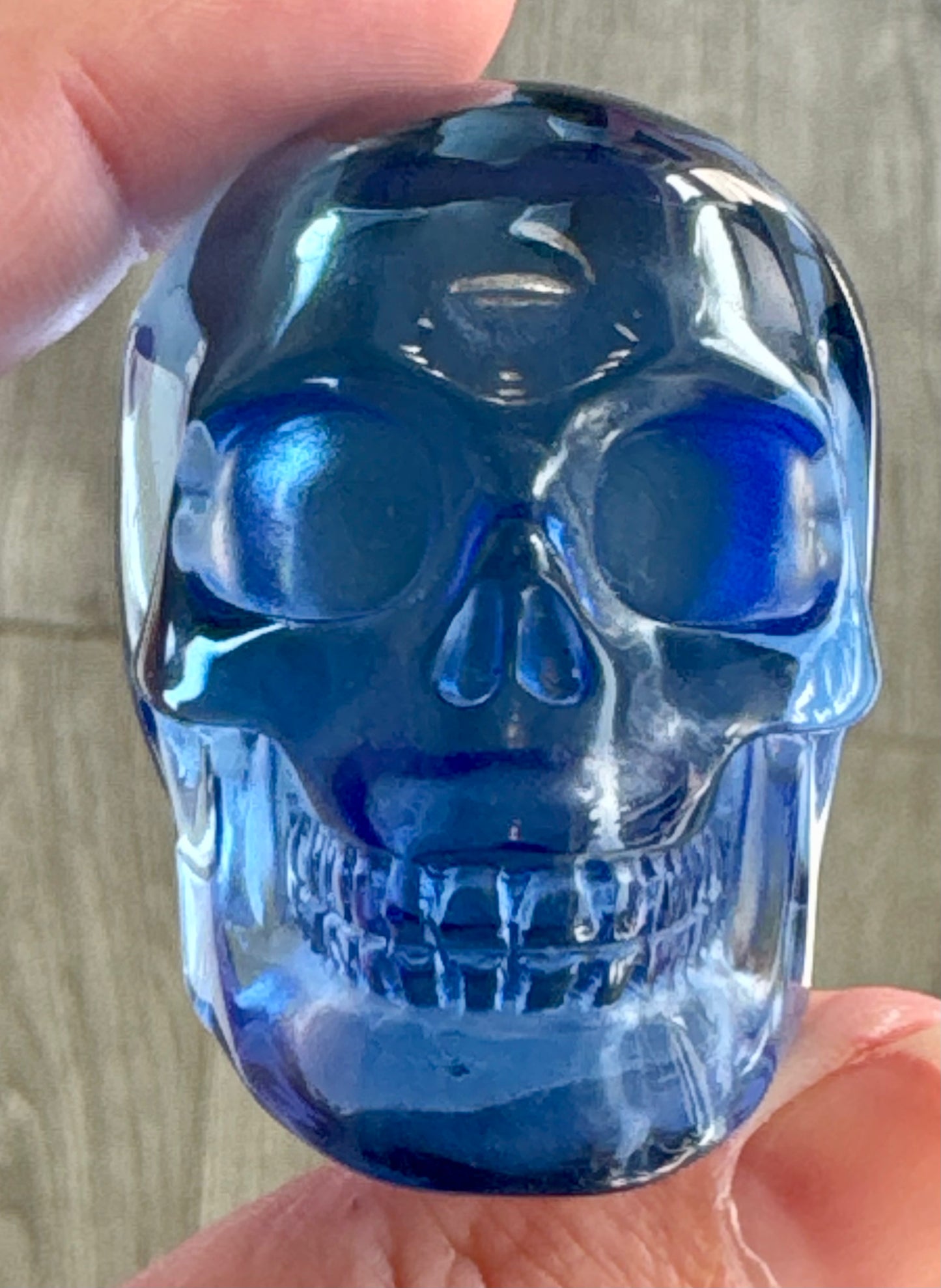 Blue Obsidian 2inch Skull