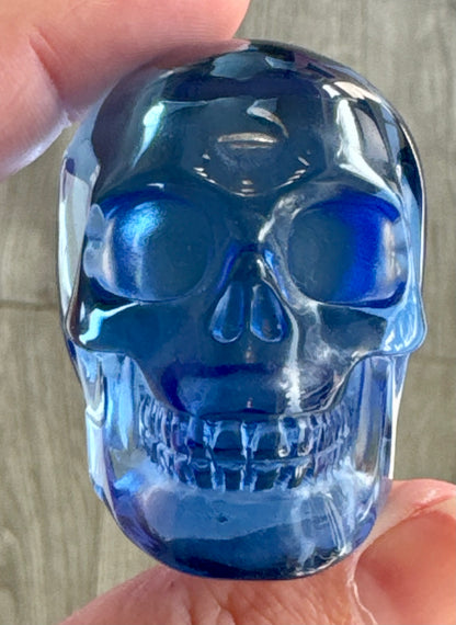 Blue Obsidian 2inch Skull