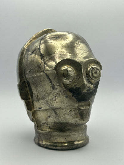Pyrite Robot Carving