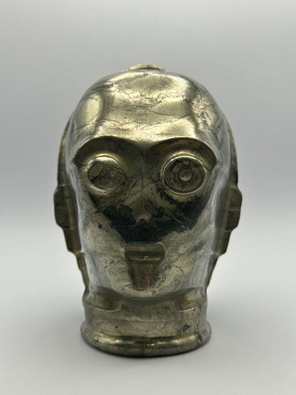 Pyrite Robot Carving