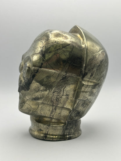 Pyrite Robot Carving