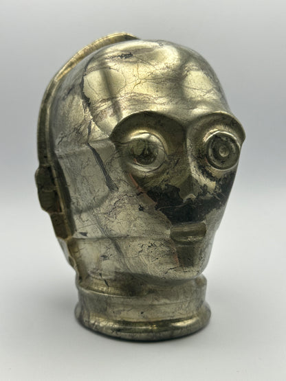 Pyrite Robot Carving