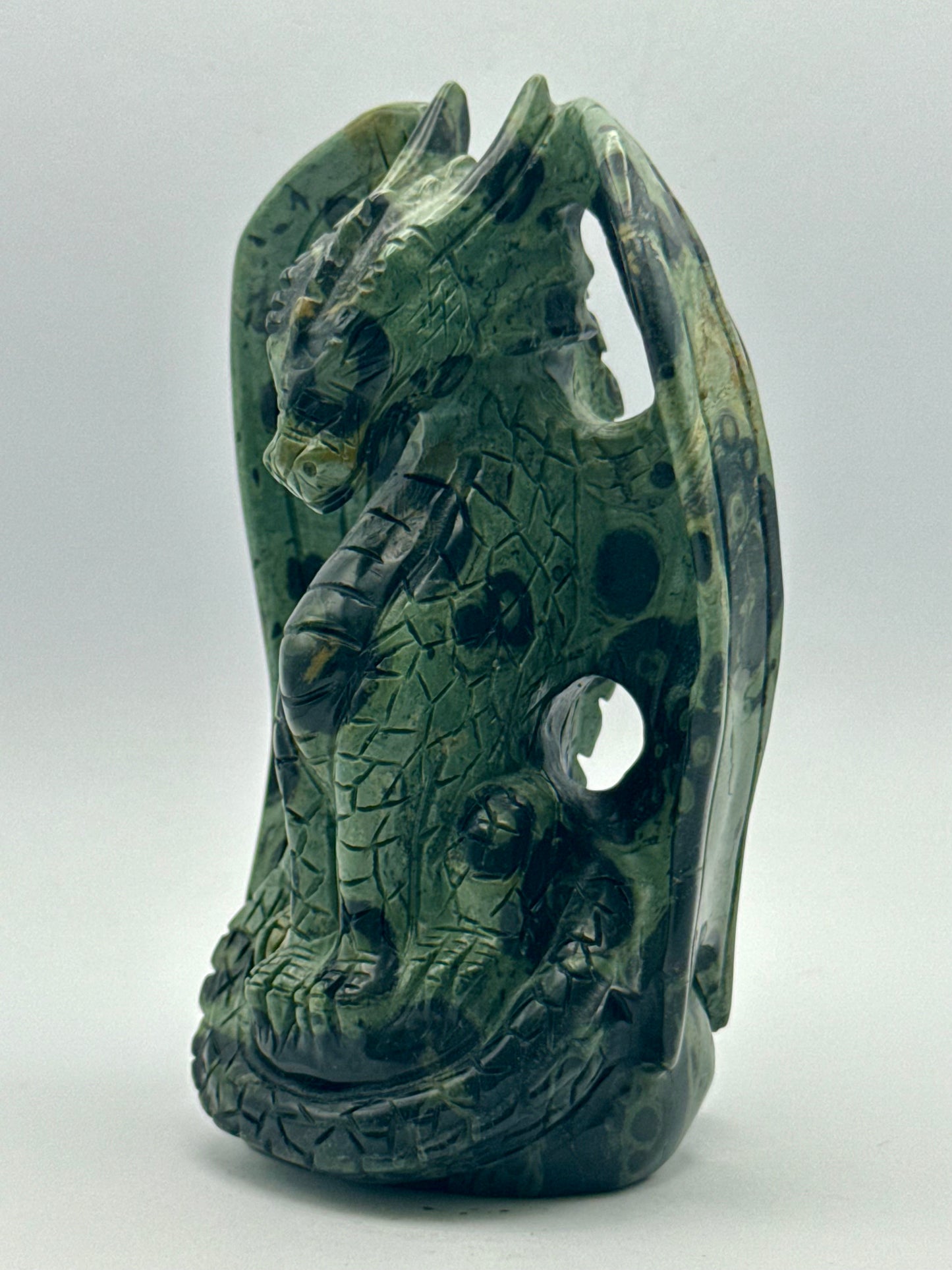 Kambaba Jasper Winged Dragon