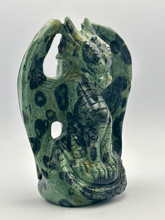 Kambaba Jasper Winged Dragon