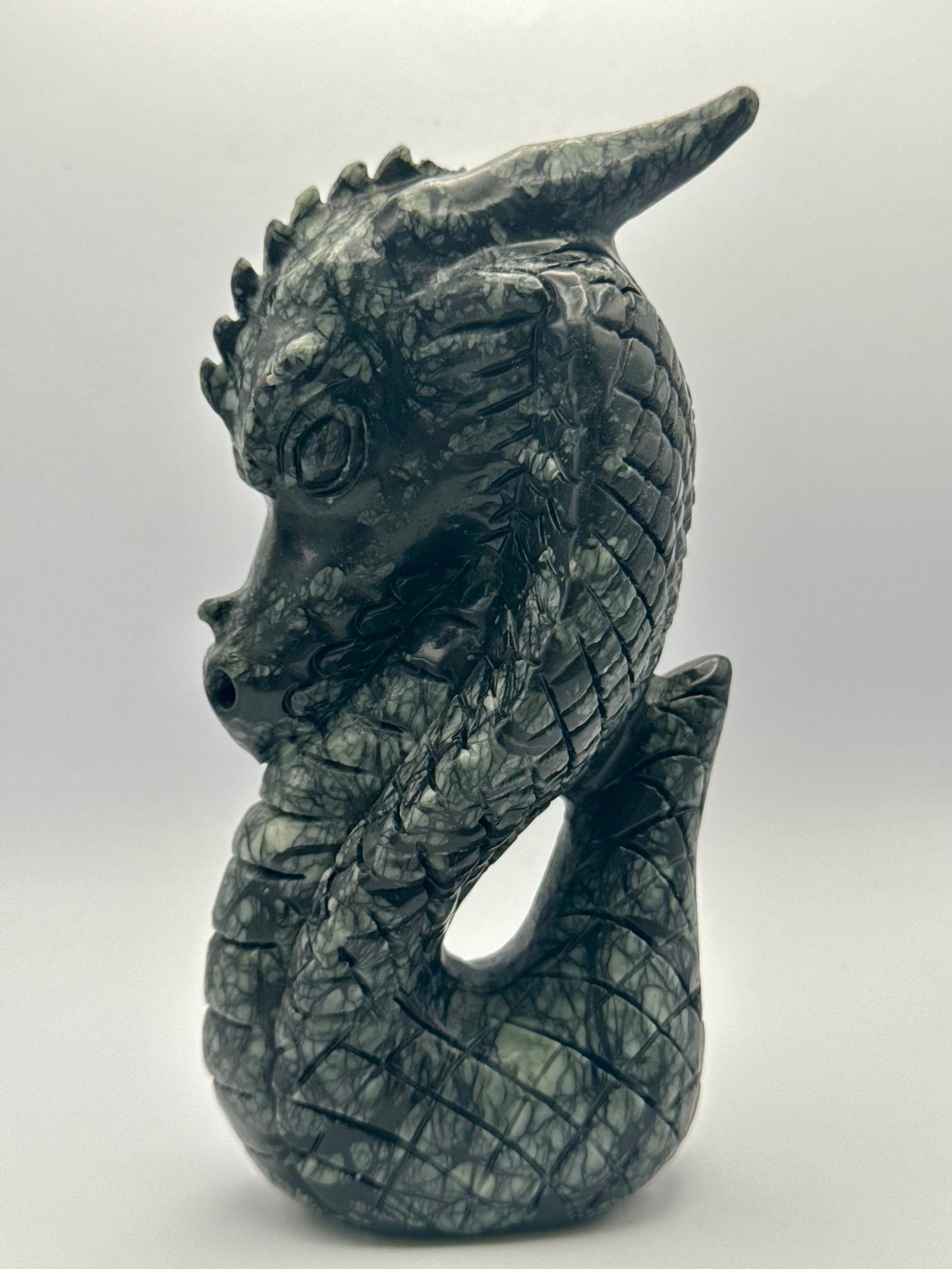 Picasso Jasper Dragon Carving