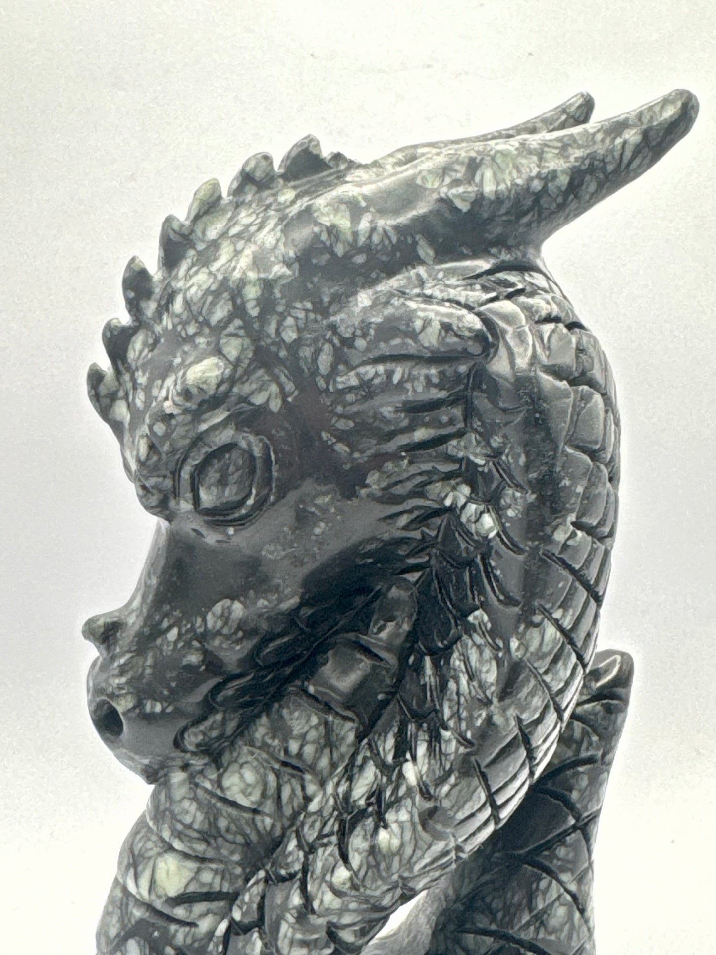 Picasso Jasper Dragon Carving