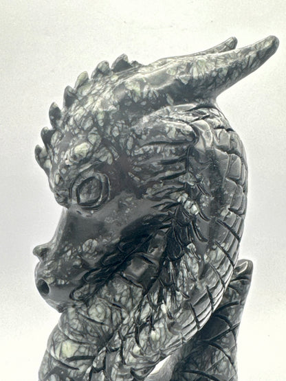 Picasso Jasper Dragon Carving