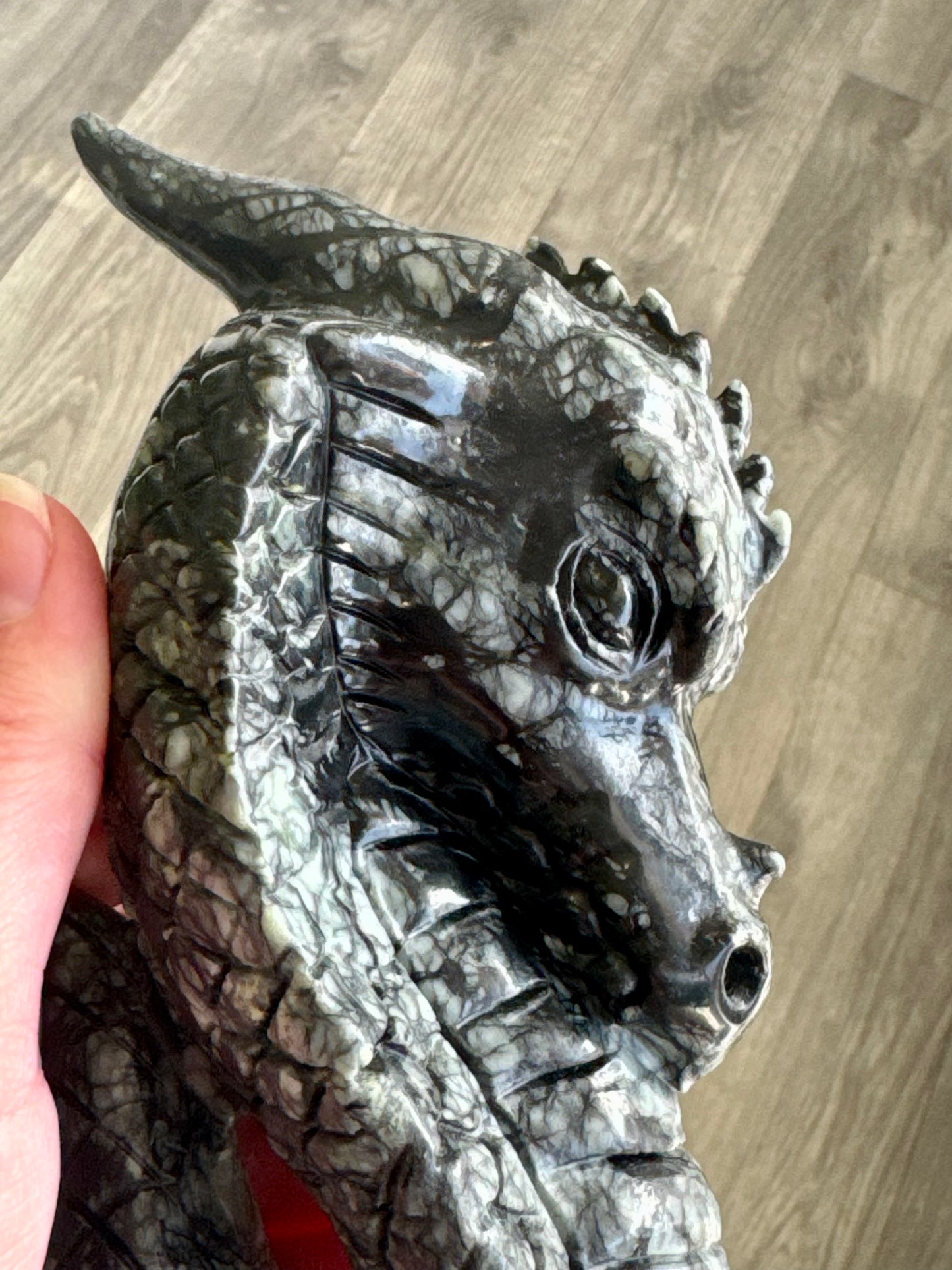 Picasso Jasper Dragon Carving