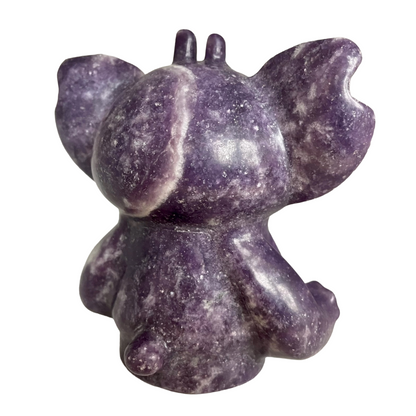 Lepidolite Character Carving