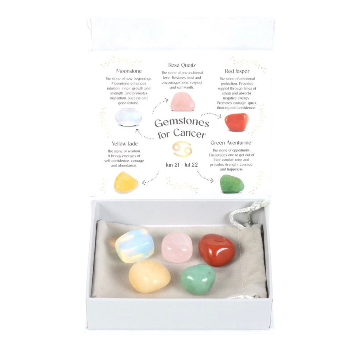 Cancer Zodiac Crystal Gemstone Set image 0