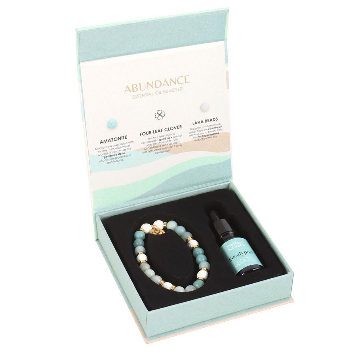 Abundance Amazonite Crystal Essential Oil Bracelet image 2