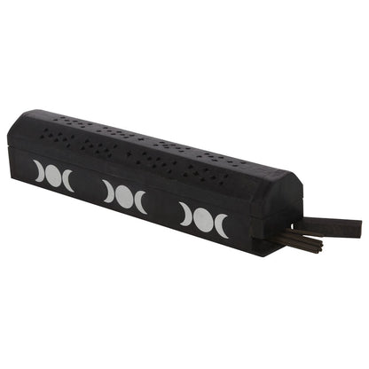 Triple Moon Wooden Sage Incense Box Set image 6