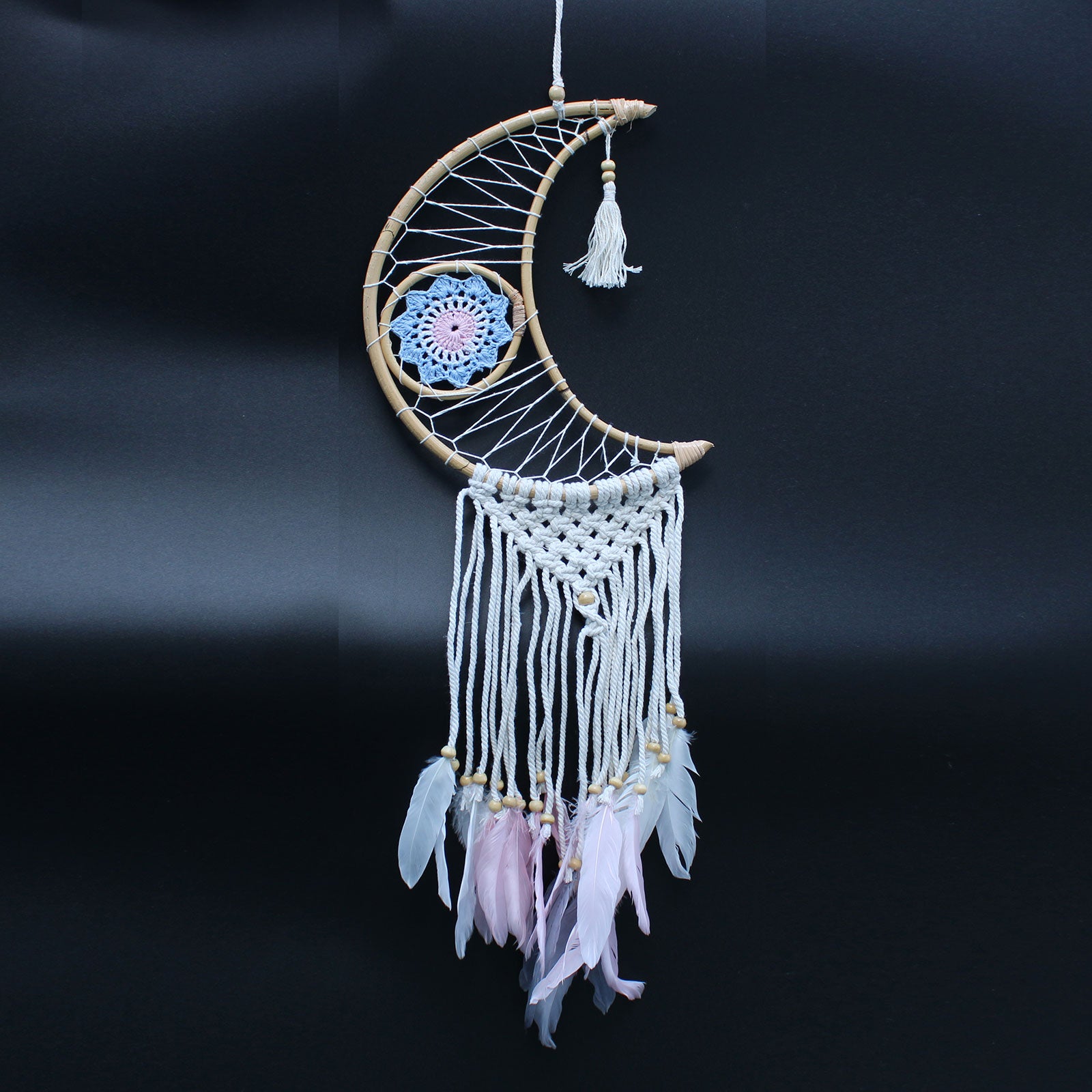 Protection Dream Catcher - Macrame Moon image 6