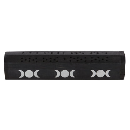 Triple Moon Wooden Sage Incense Box Set image 4
