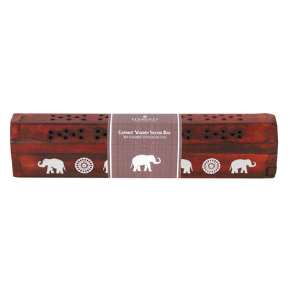 Elephant Wooden Rosewood Incense Box Set image 2