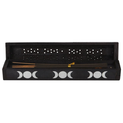 Triple Moon Wooden Sage Incense Box Set image 7