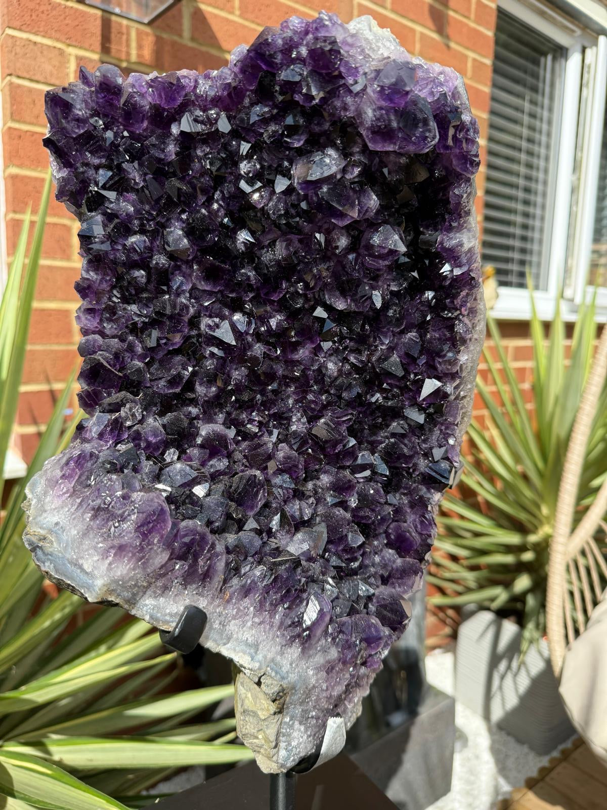 Brazilian Amethyst Cluster on Stand