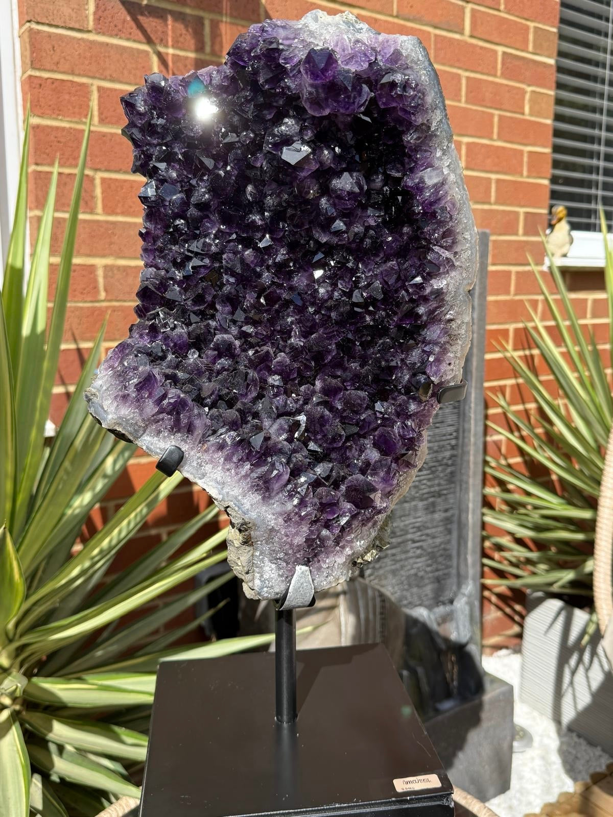 Brazilian Amethyst Cluster on Stand
